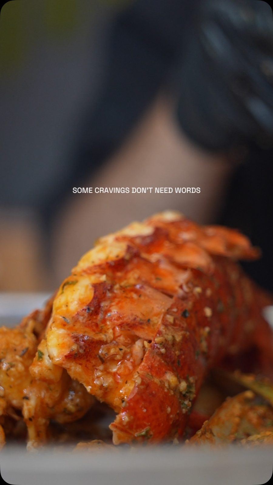 Reel cover: lobster tail in signature sauce