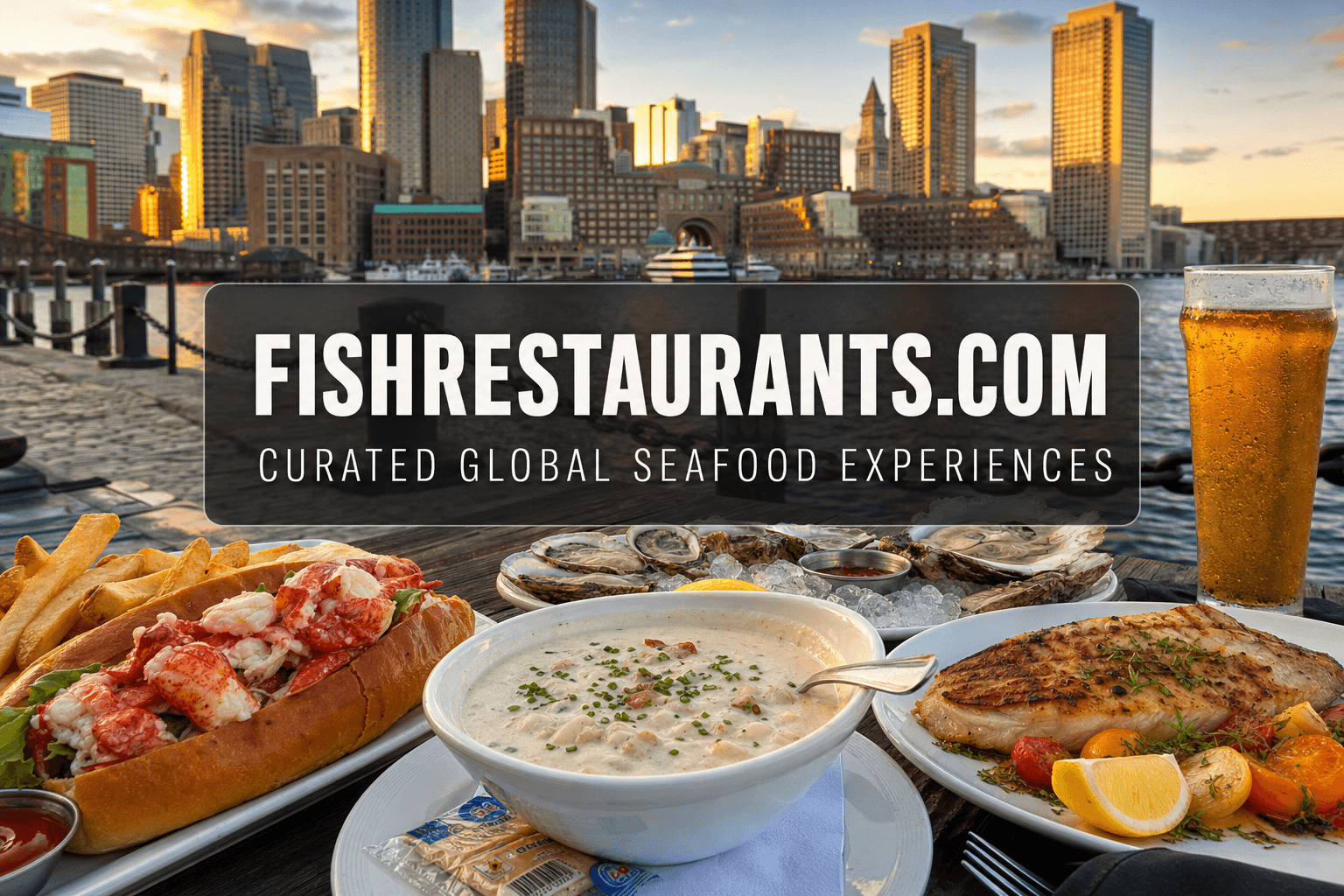 Boston skyline — seafood restaurants in Boston