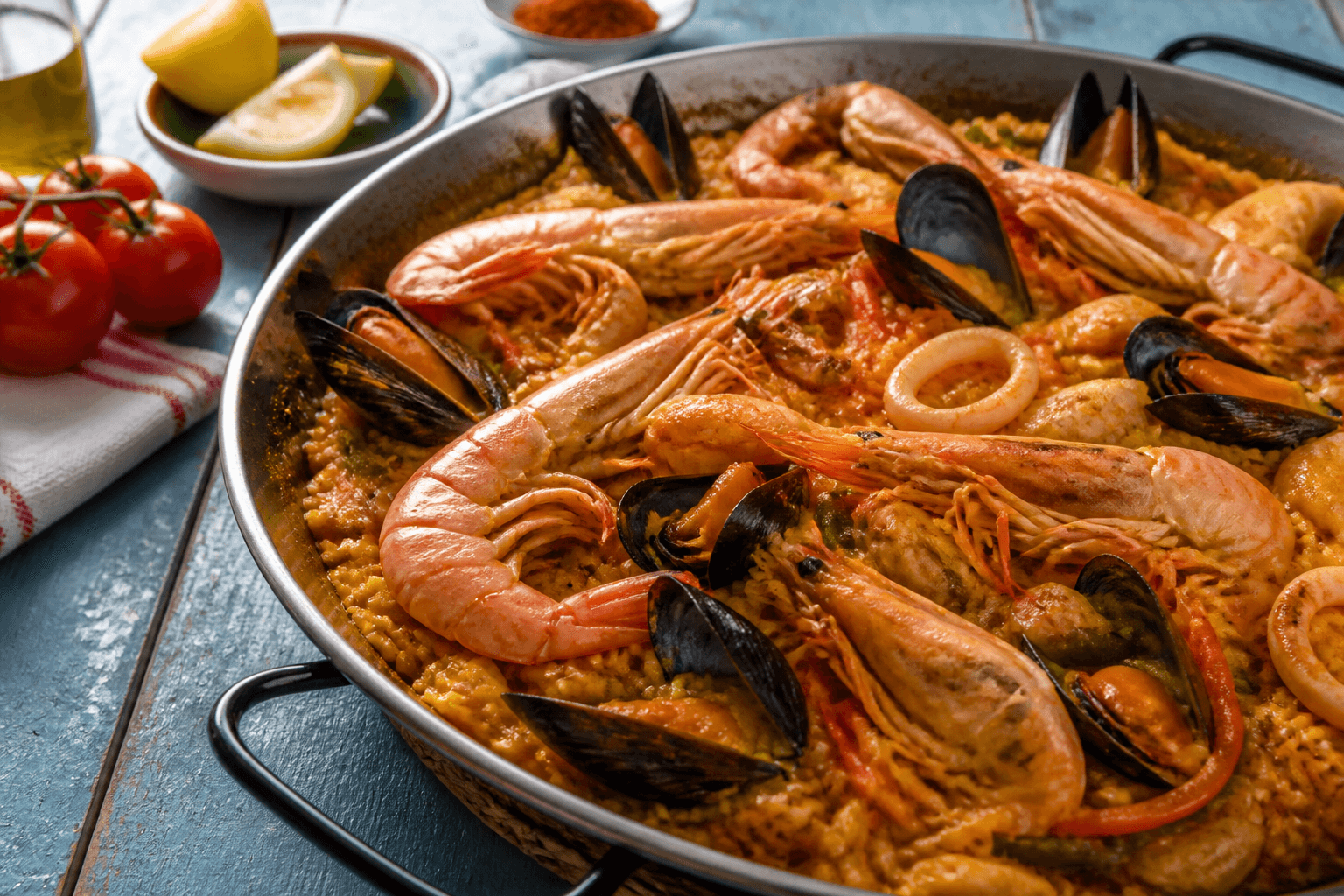 Paella y mariscos reales en Valencia 2026