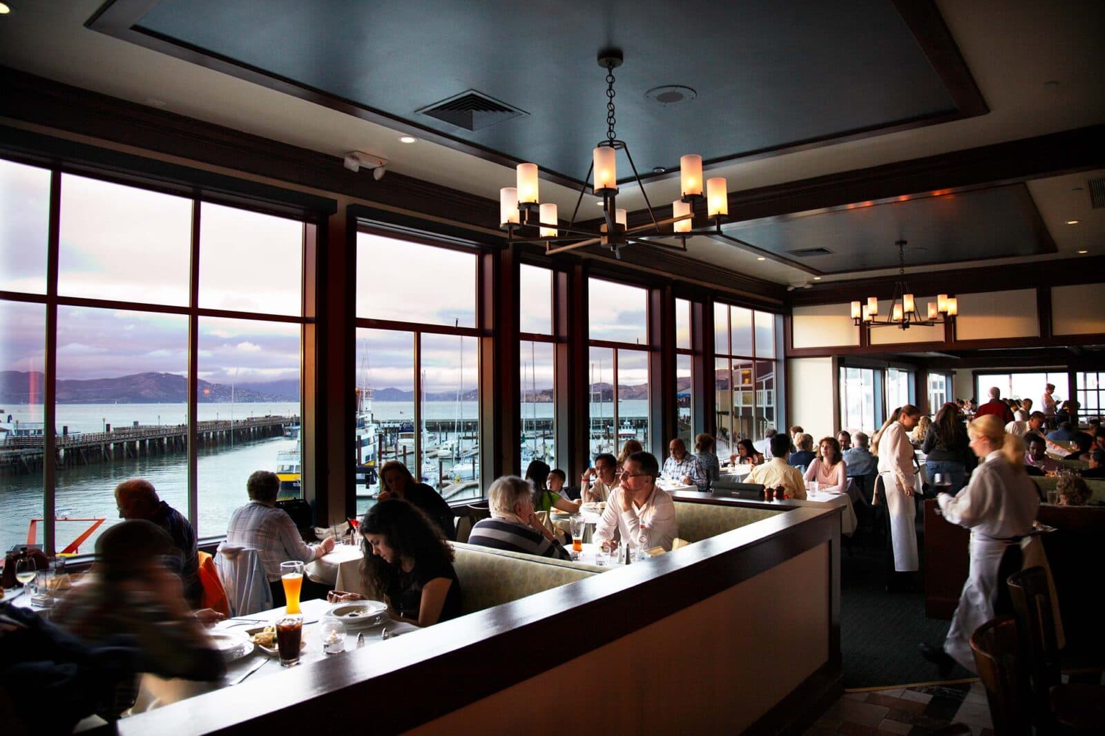 Fog Harbor dining room, PIER 39