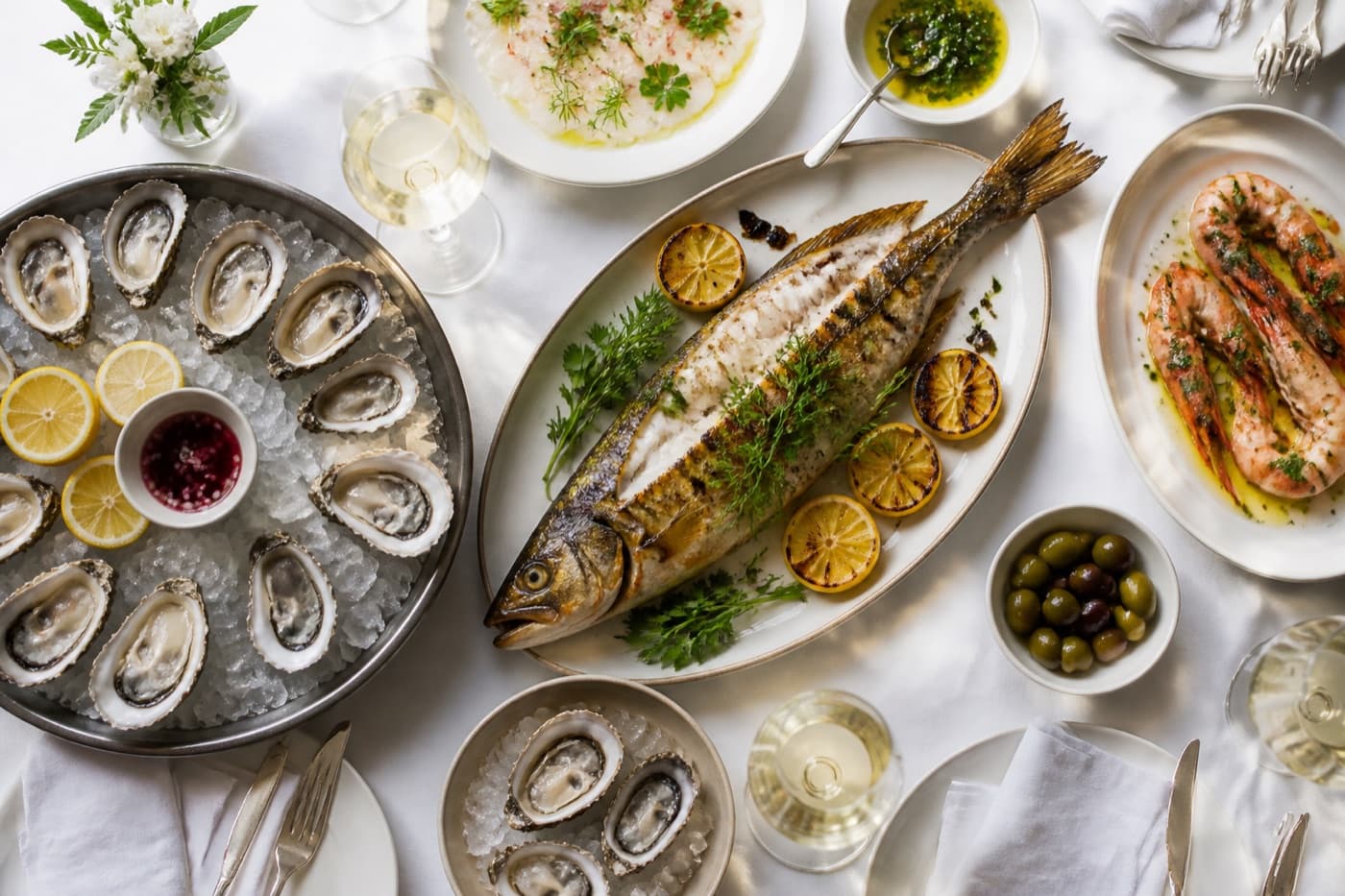 Hub Seafood Table Inline