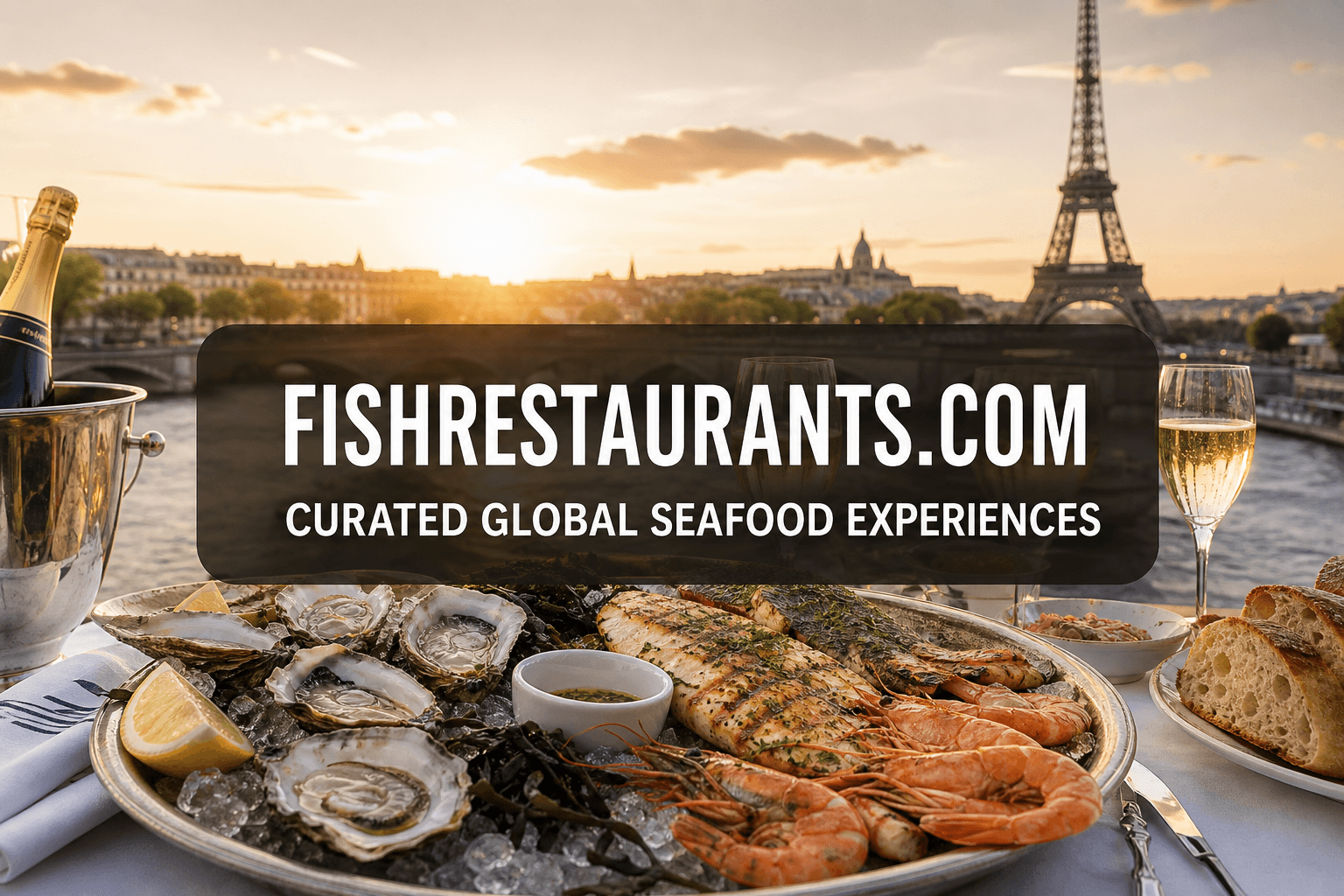 Paris plateau de fruits de mer with oysters and lemon — FishRestaurants.com