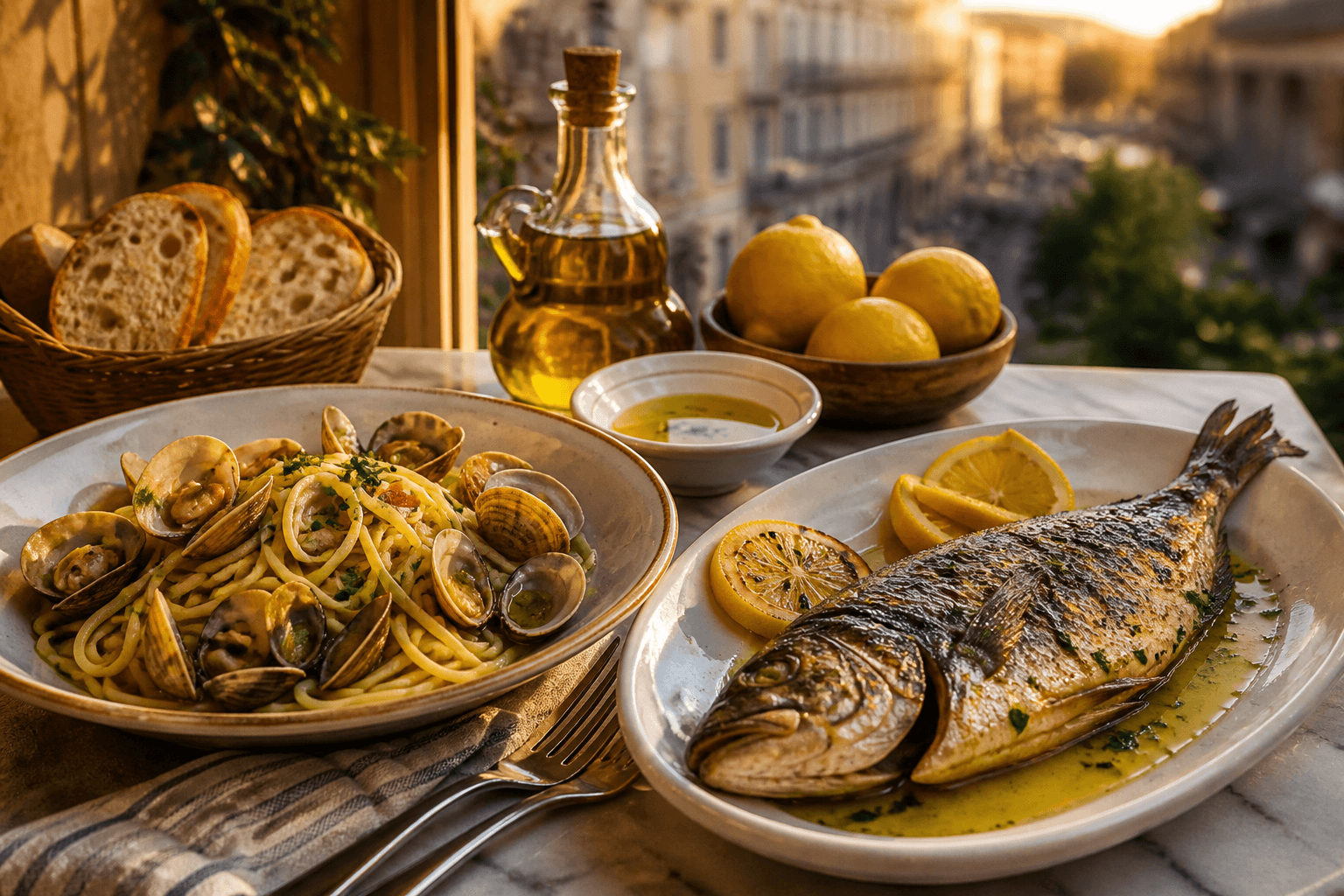 Seafood restaurants in Rome