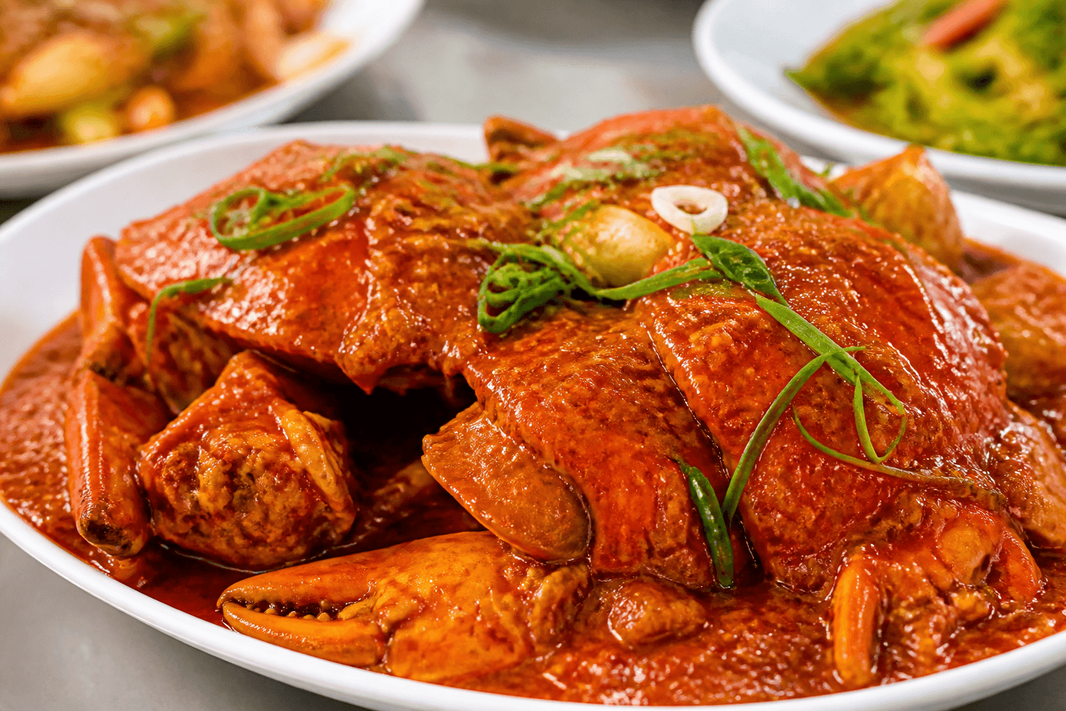 Asian hawker stall serving grilled seafood street food